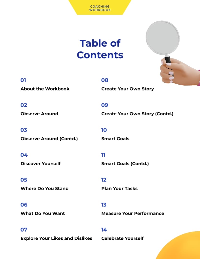 Coaching Workbook Template - Slide 2 Coaching Workbook Template - Slide 2