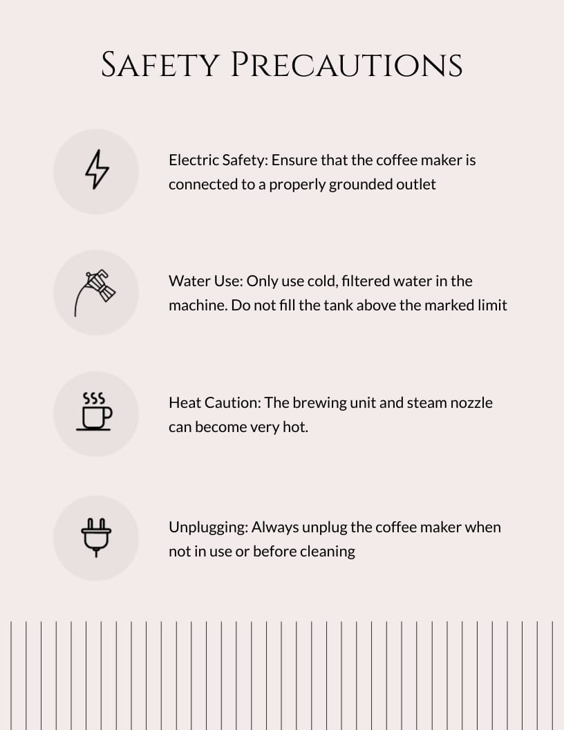 Coffee Machine Instruction Manual Template - Slide 4 Coffee Machine Instruction Manual Template - Slide 4