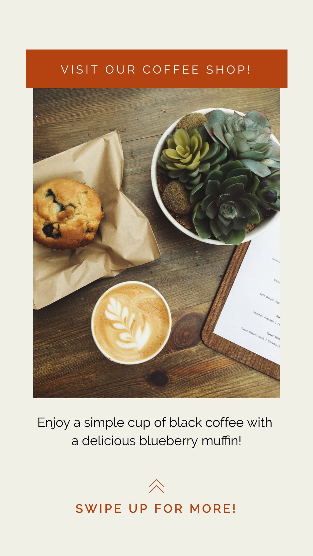 Coffee Shop Instagram Stories Template Visme