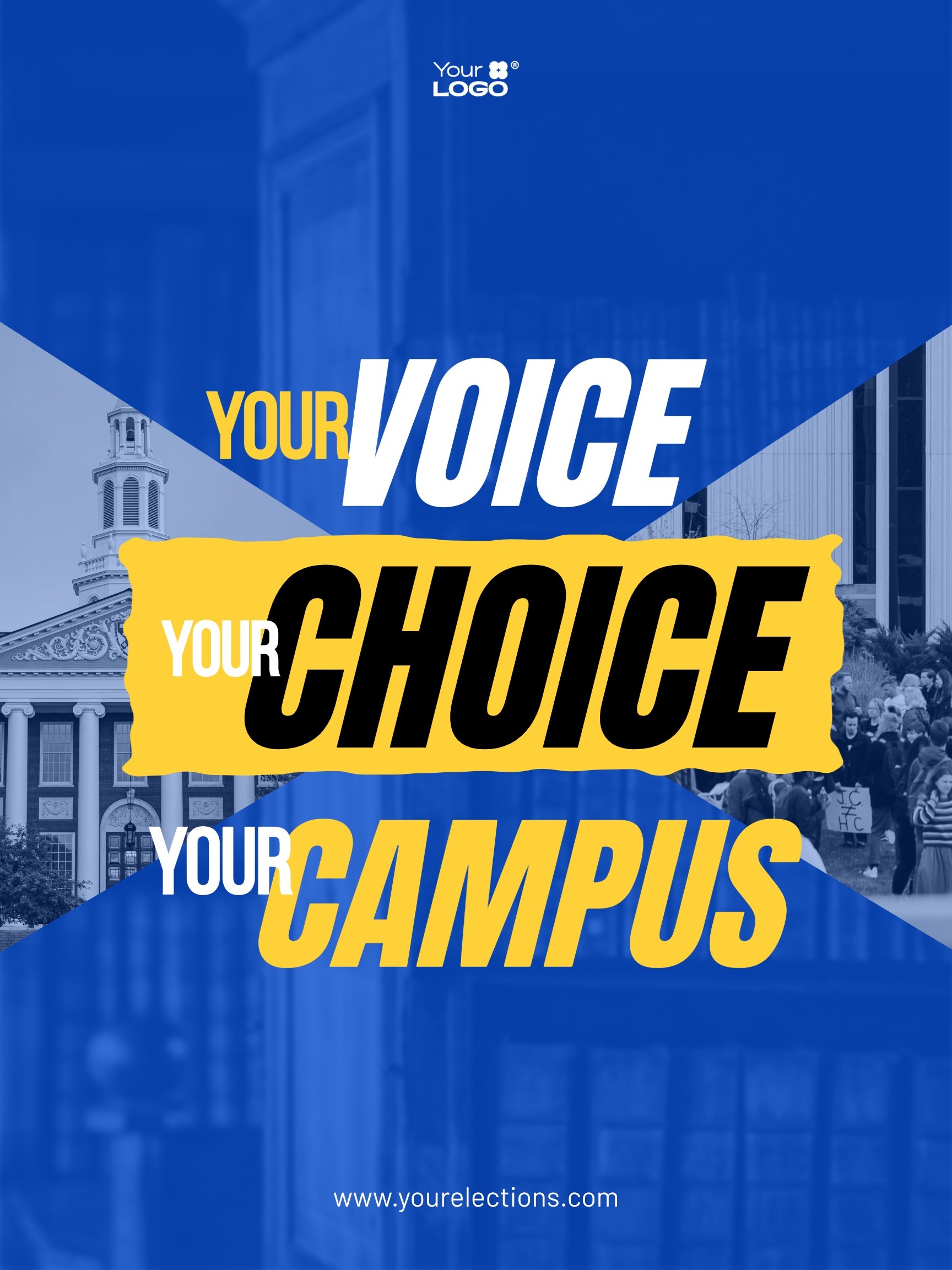 College Election Poster Template