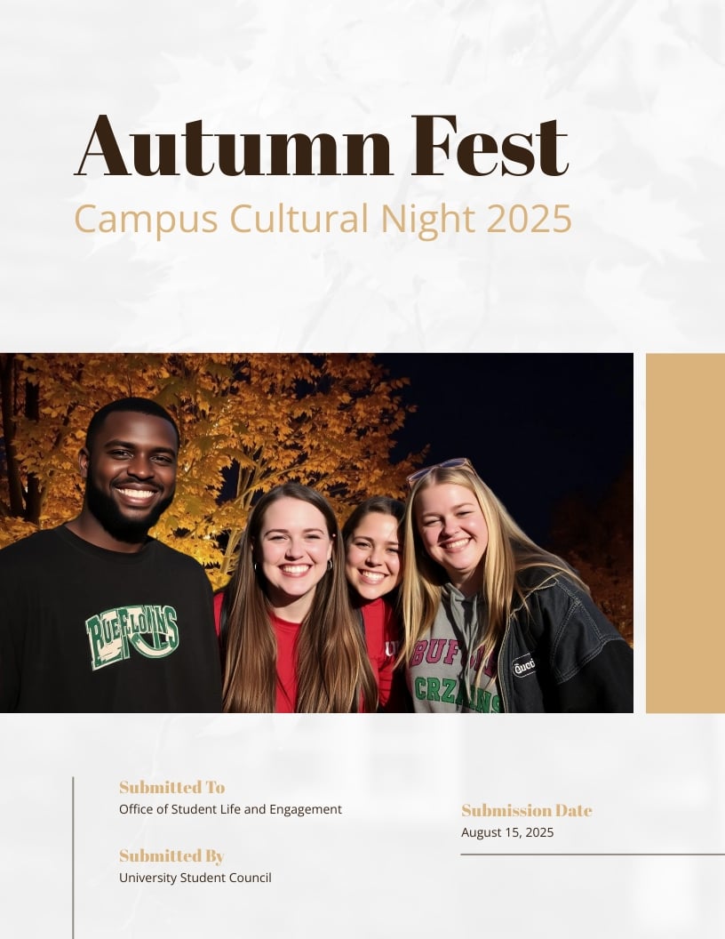 College Event Proposal Template College Event Proposal Template