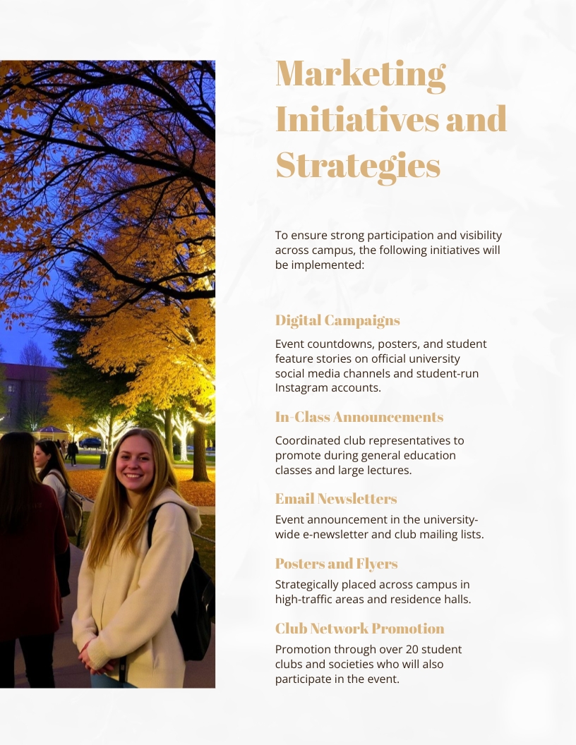 College Event Proposal Template | Visme
