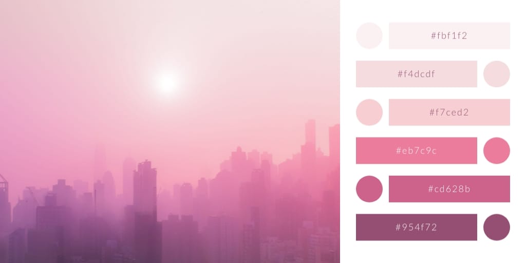 Color Palette Twitter (X) Post Template