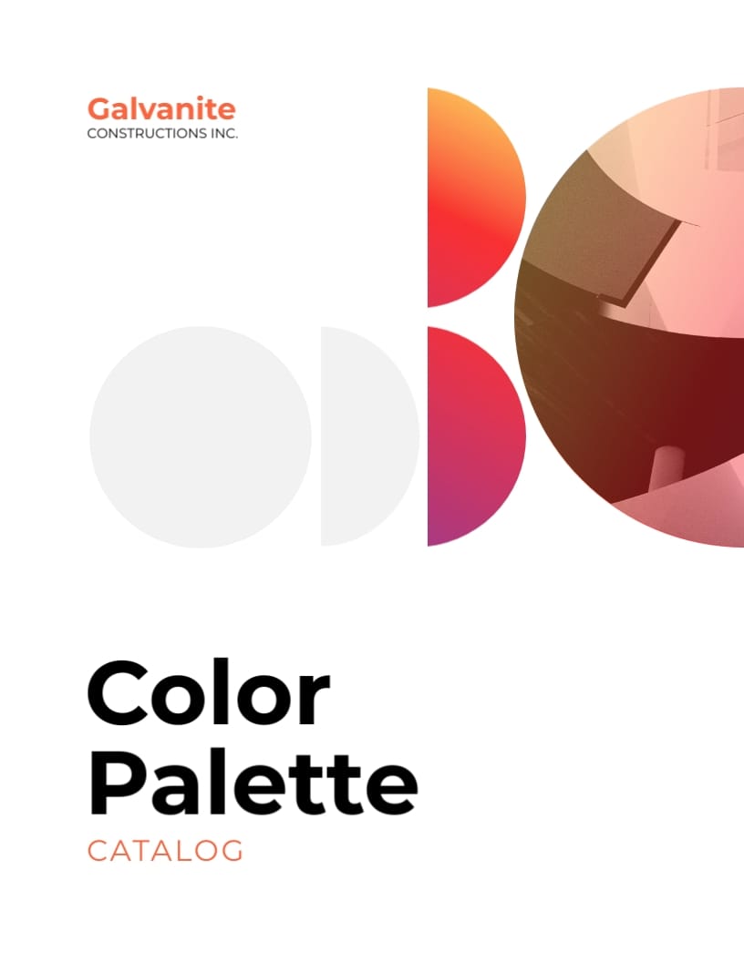 Color Palettes Catalog Template