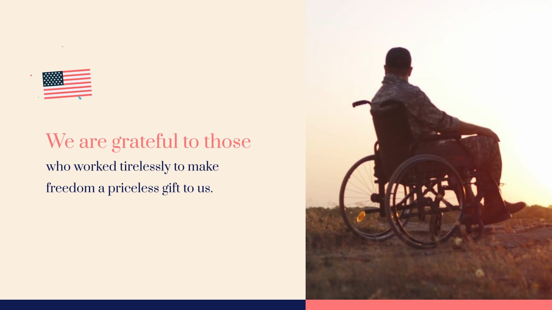 Colorful Veterans Day Greeting Card Template