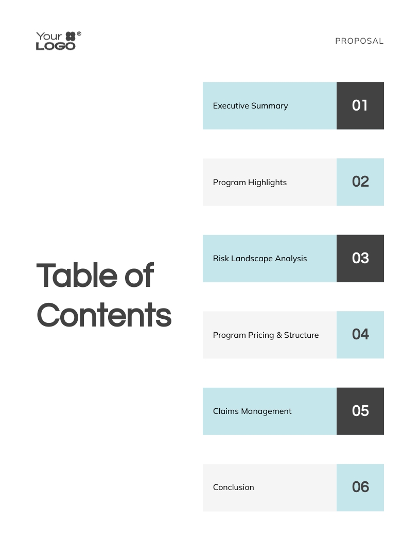 Commercial Insurance Proposal Template | Visme