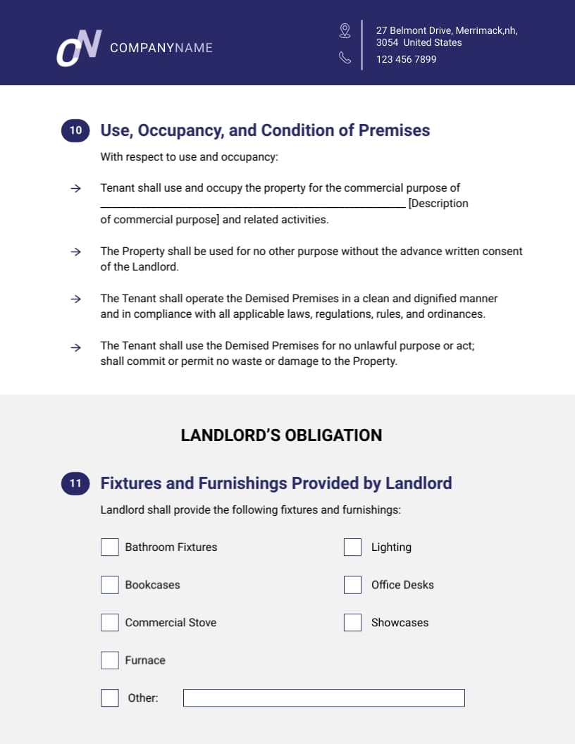 Commercial Lease Agreement Template - Slide 6 Commercial Lease Agreement Template - Slide 6