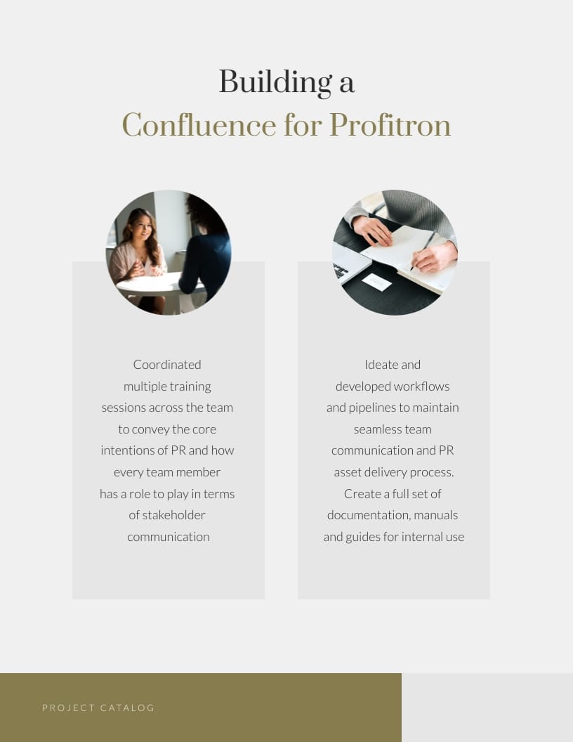 Communications Manager Project Catalog Template - Slide 5 Communications Manager Project Catalog Template - Slide 5