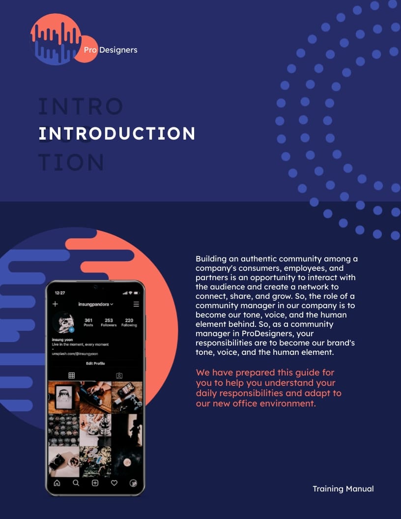 Community Manager Training Manual