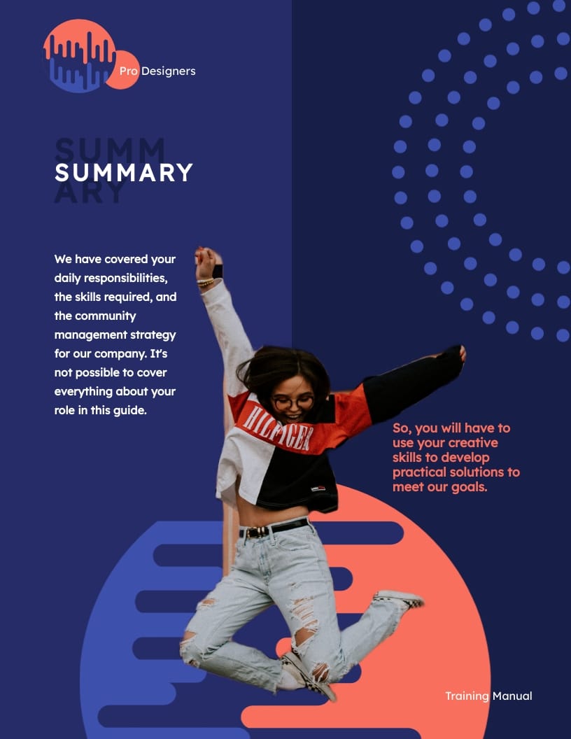 Community Manager Training Manual Template - Slide 6 Community Manager Training Manual Template - Slide 6