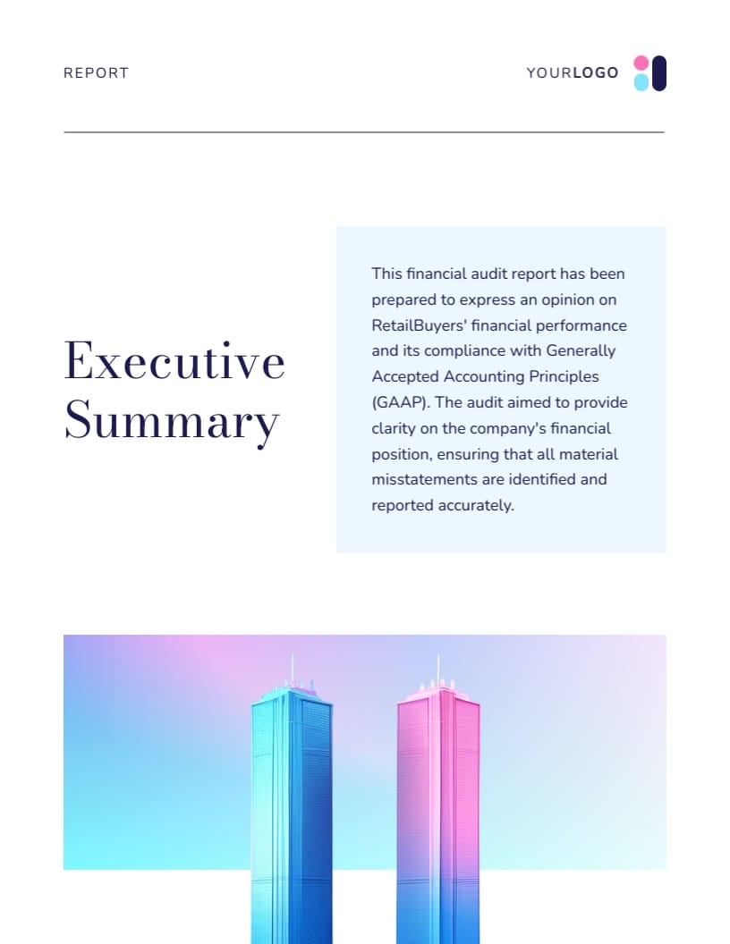 Company Financial Audit Report Template - Slide 3 Company Financial Audit Report Template - Slide 3