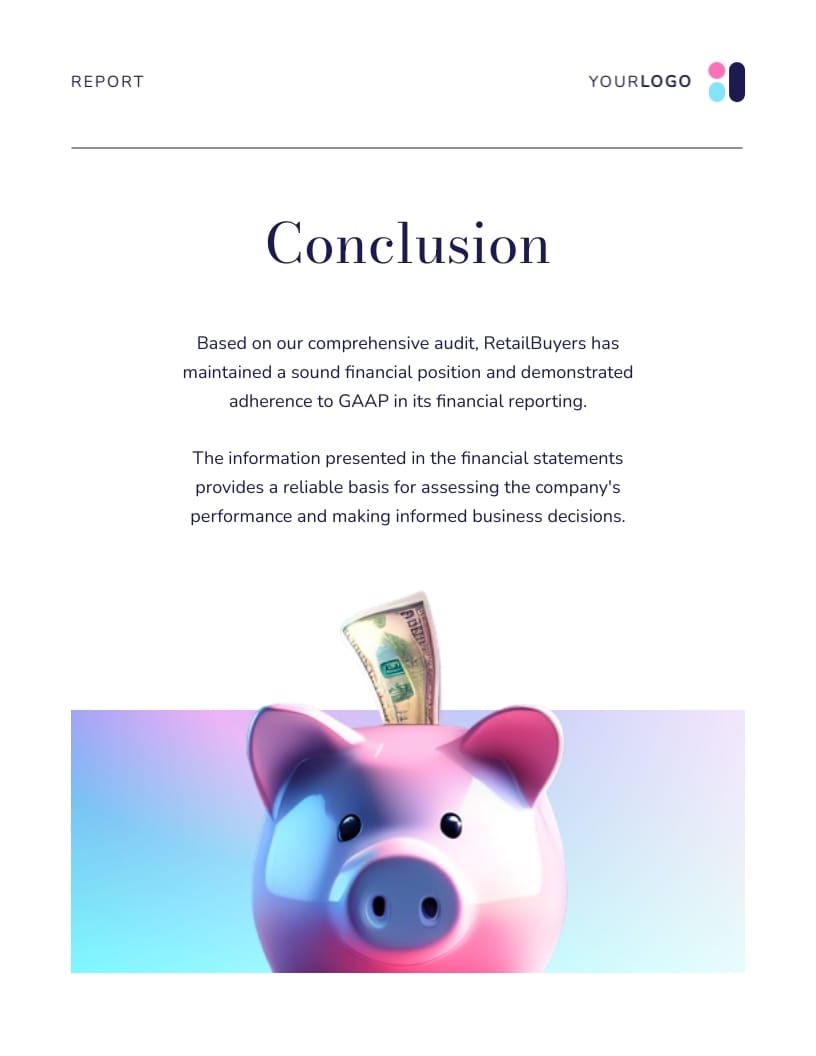 Company Financial Audit Report Template - Slide 7 Company Financial Audit Report Template - Slide 7