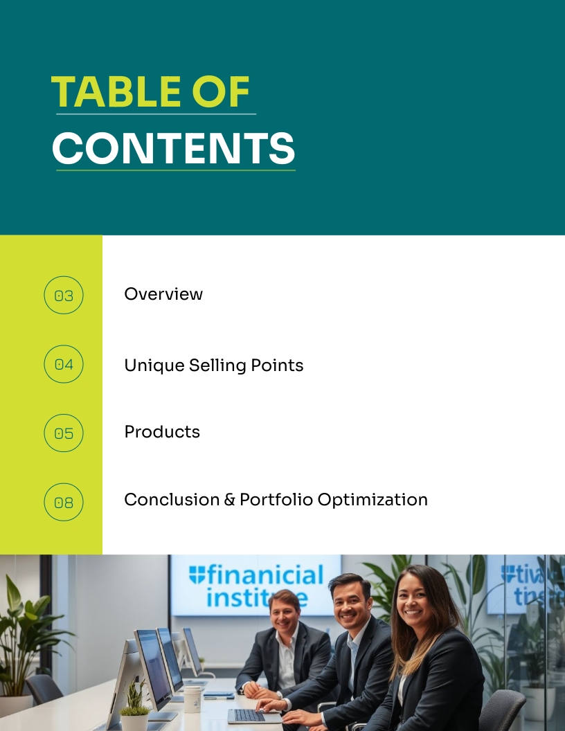 Company Product Portfolio Template - Slide 2 Company Product Portfolio Template - Slide 2