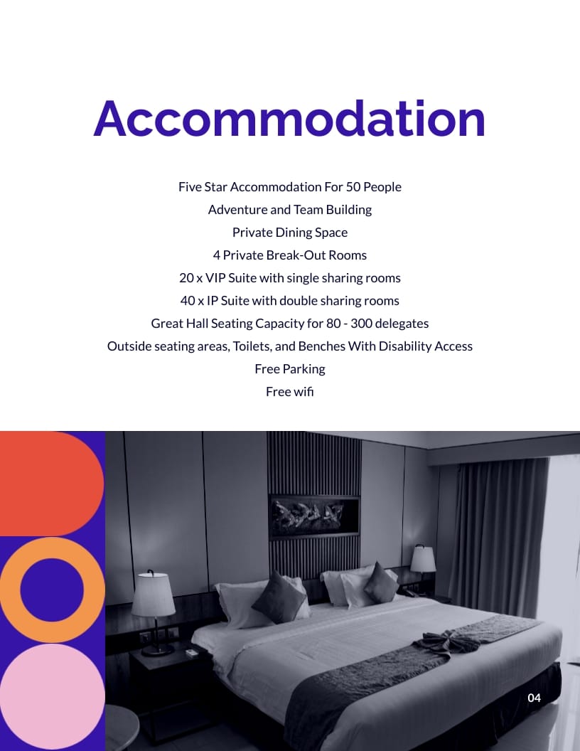 Company Retreat Booklet Template - Slide 6 Company Retreat Booklet Template - Slide 6