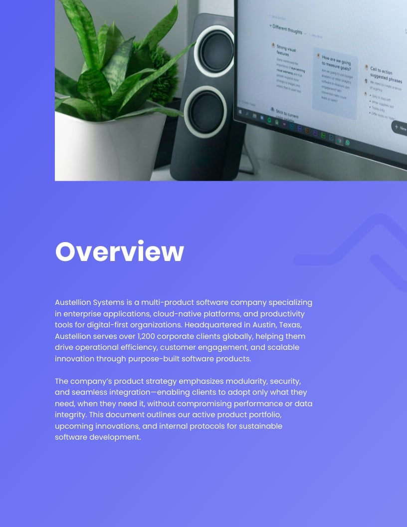 Complete Product Development Portfolio Template - Slide 3 Complete Product Development Portfolio Template - Slide 3