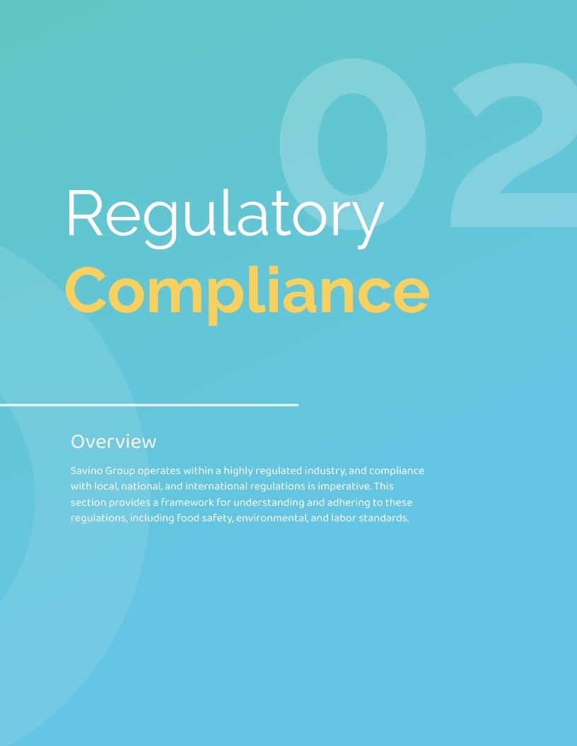 Compliance Policy Instruction Manual Template - Slide 4 Compliance Policy Instruction Manual Template - Slide 4