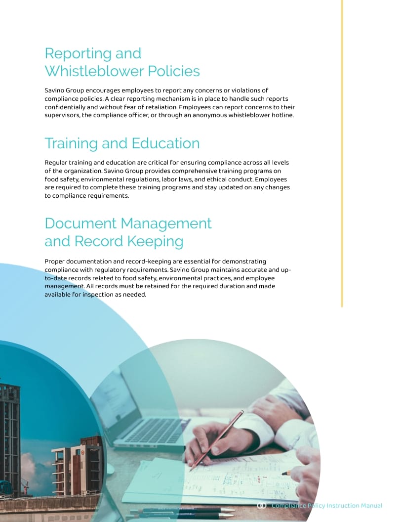 Compliance Policy Instruction Manual Template - Slide 7 Compliance Policy Instruction Manual Template - Slide 7