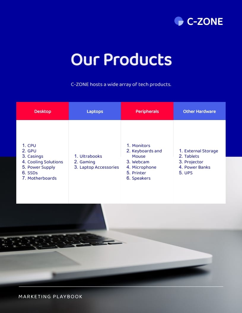 Computer Store Marketing Playbook Template | Visme