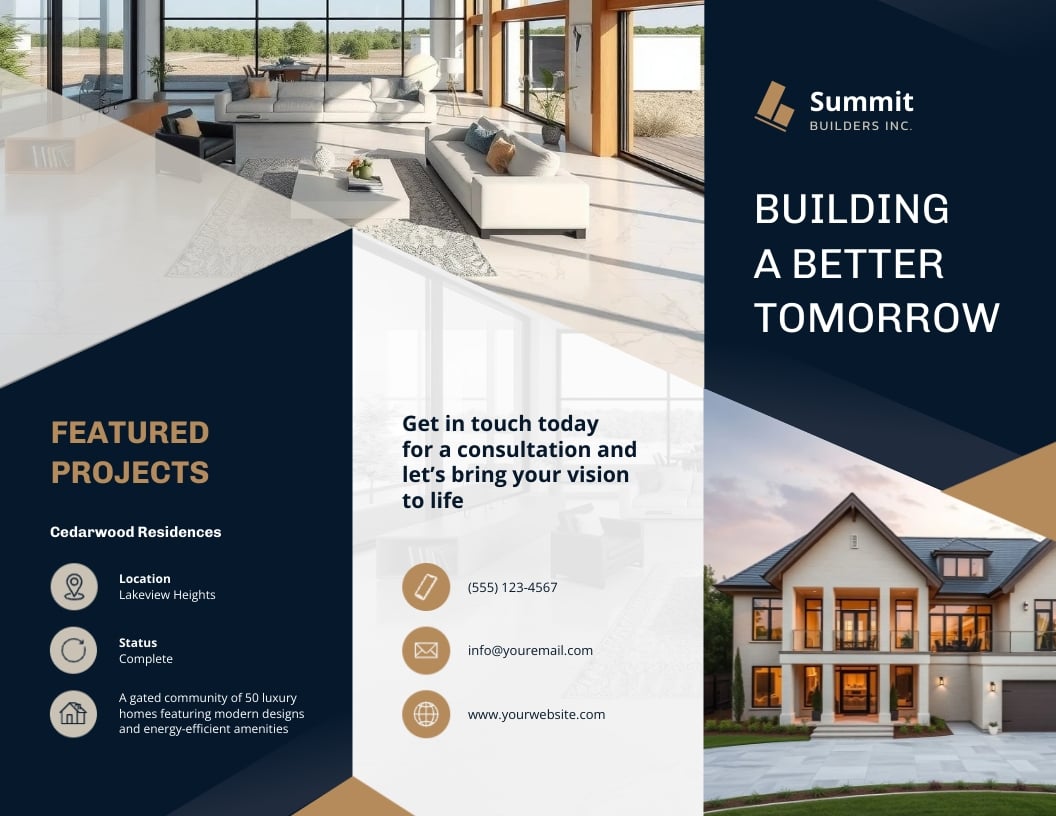 Construction Brochure Template
