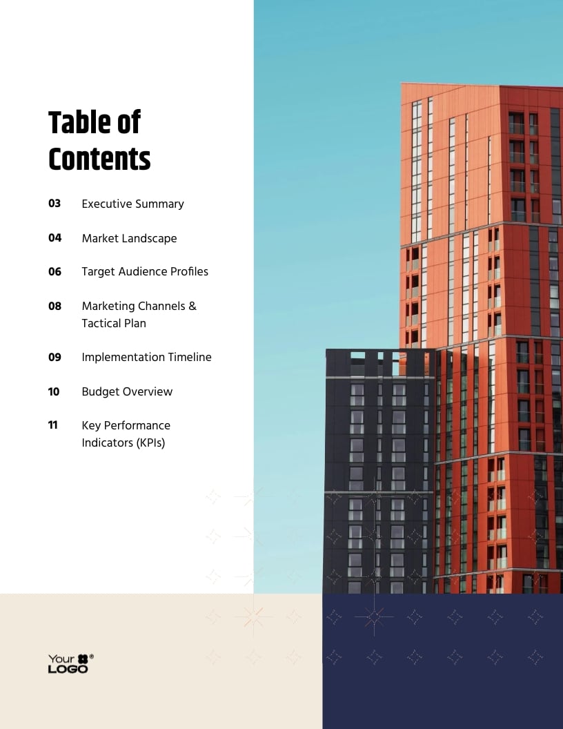 Construction Company Marketing Plan Template Visme