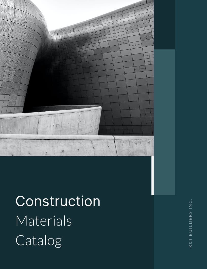 Construction Materials Catalog Template