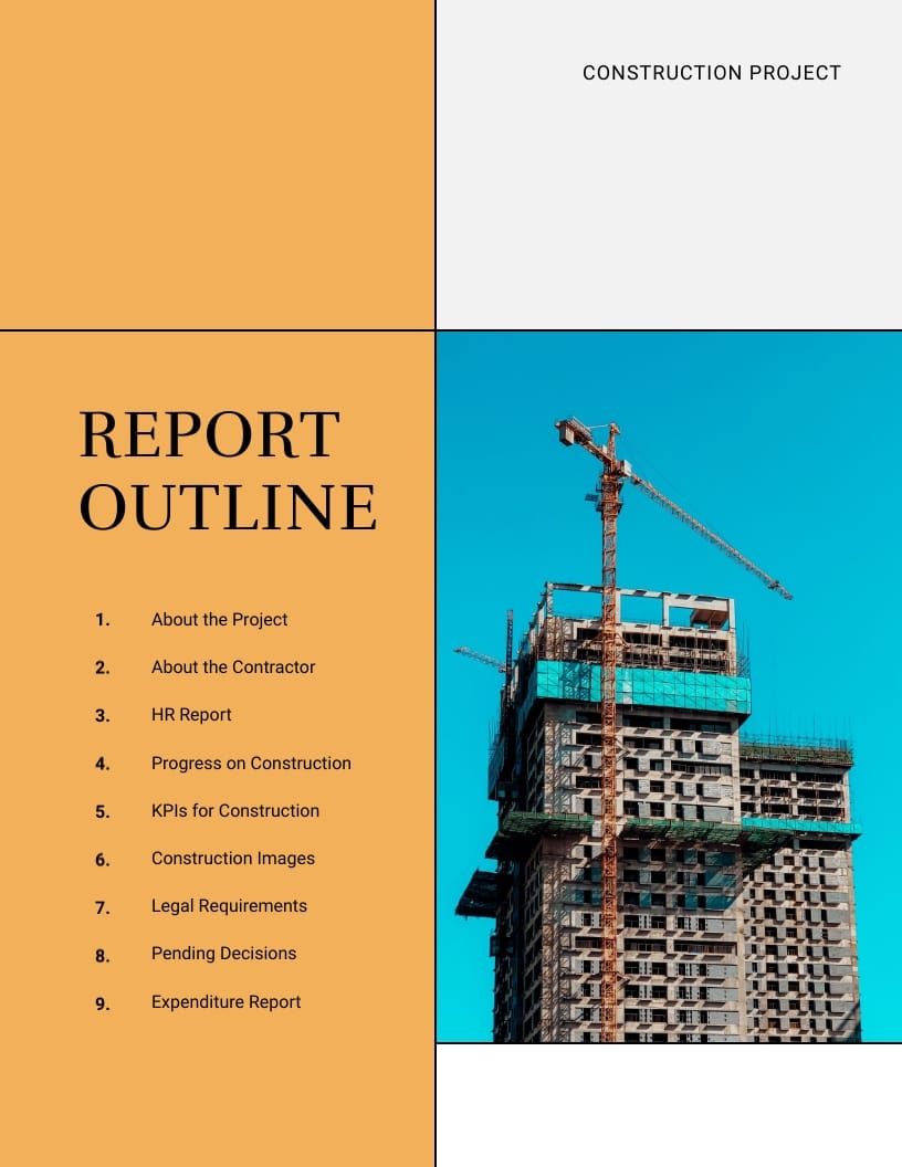 Construction Project Management Status Report