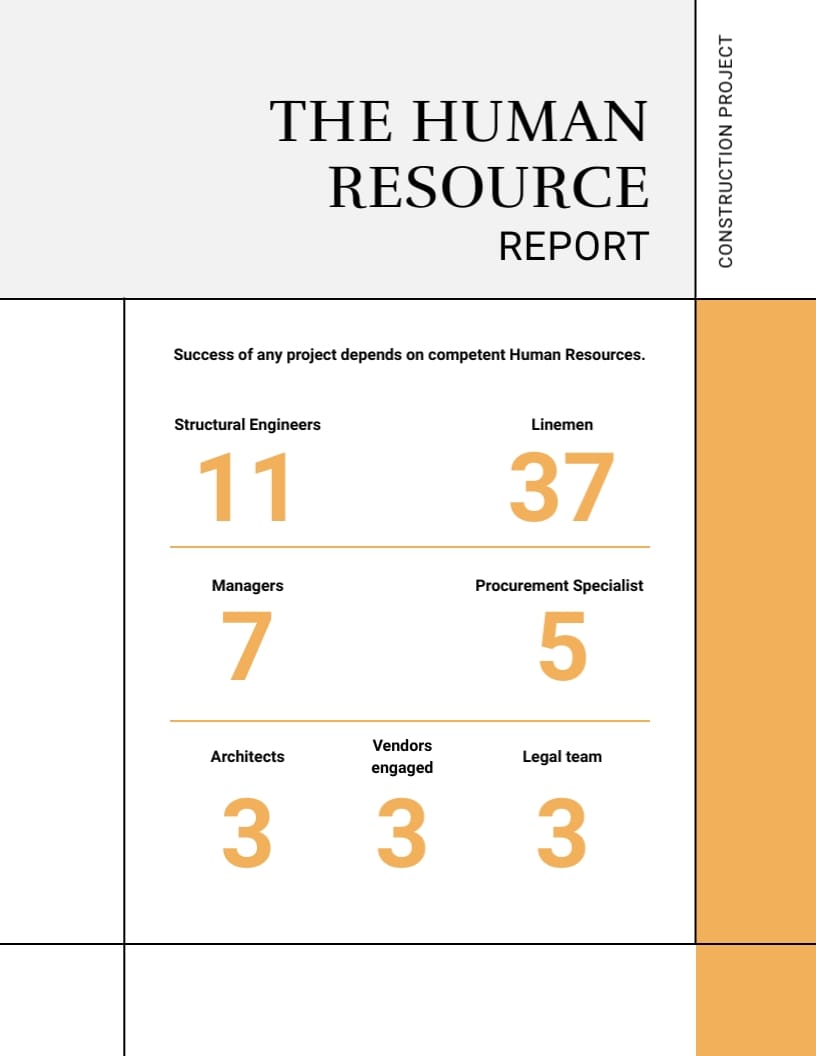 Construction Project Management Status Report
