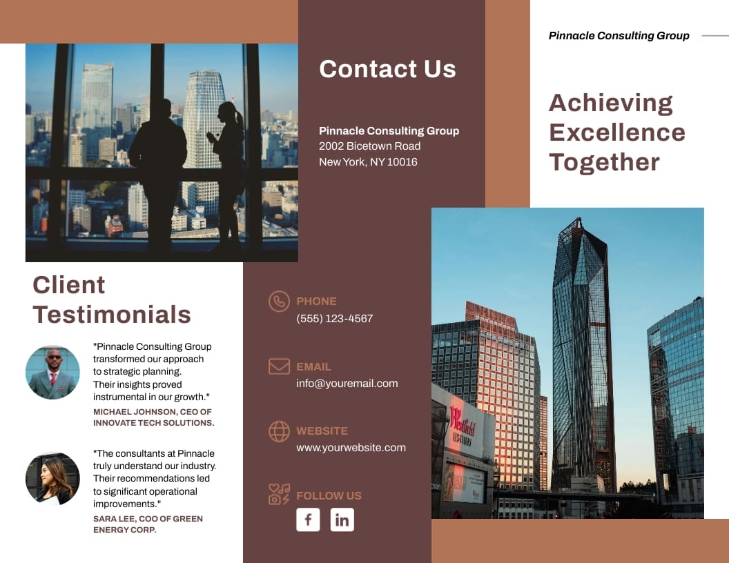 Consulting Brochure Template