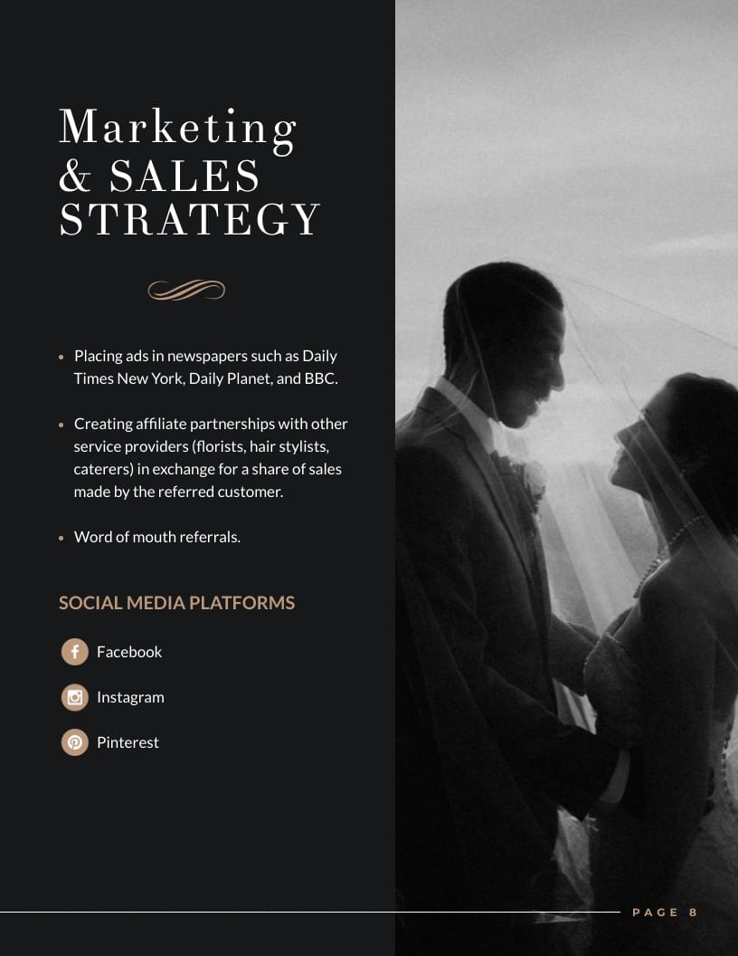 Consulting - Business Plan Template - Slide 8 Consulting - Business Plan Template - Slide 8