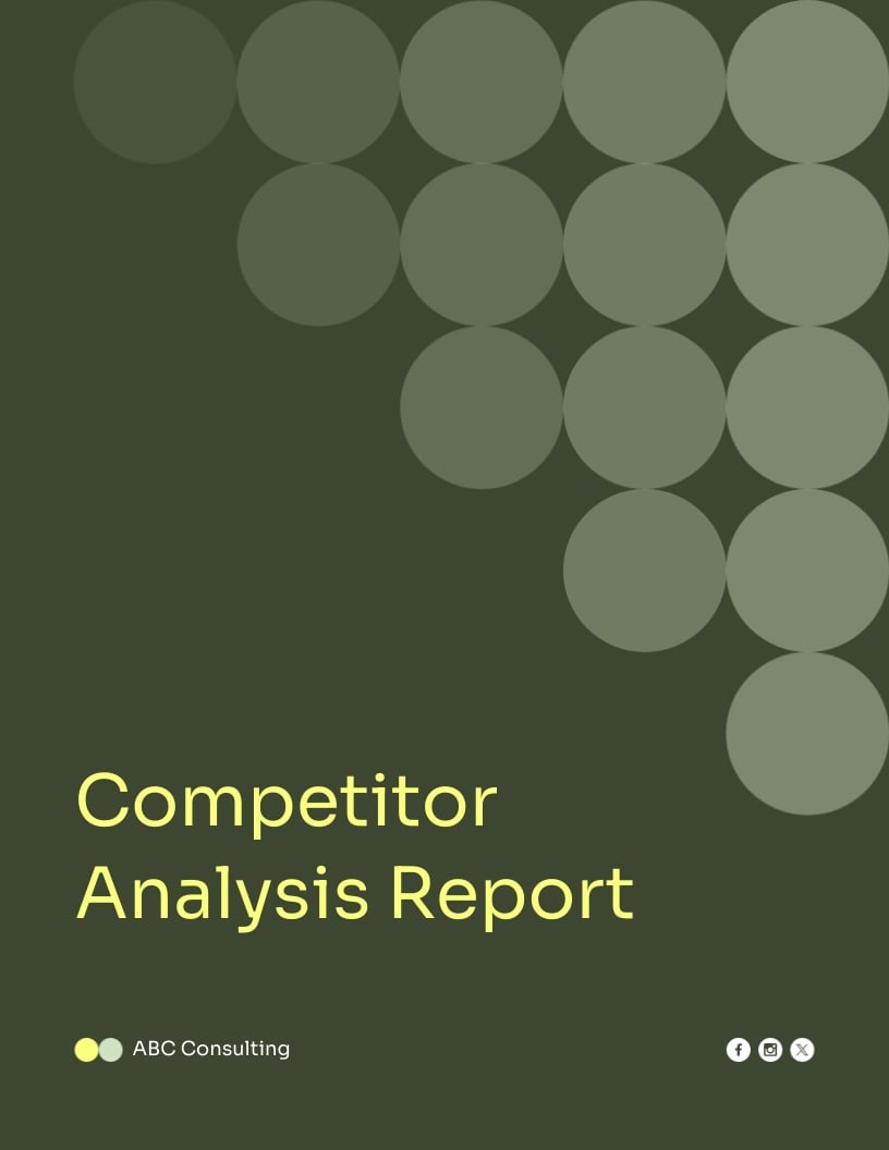 Consulting Competitor Gap Analysis Report Template