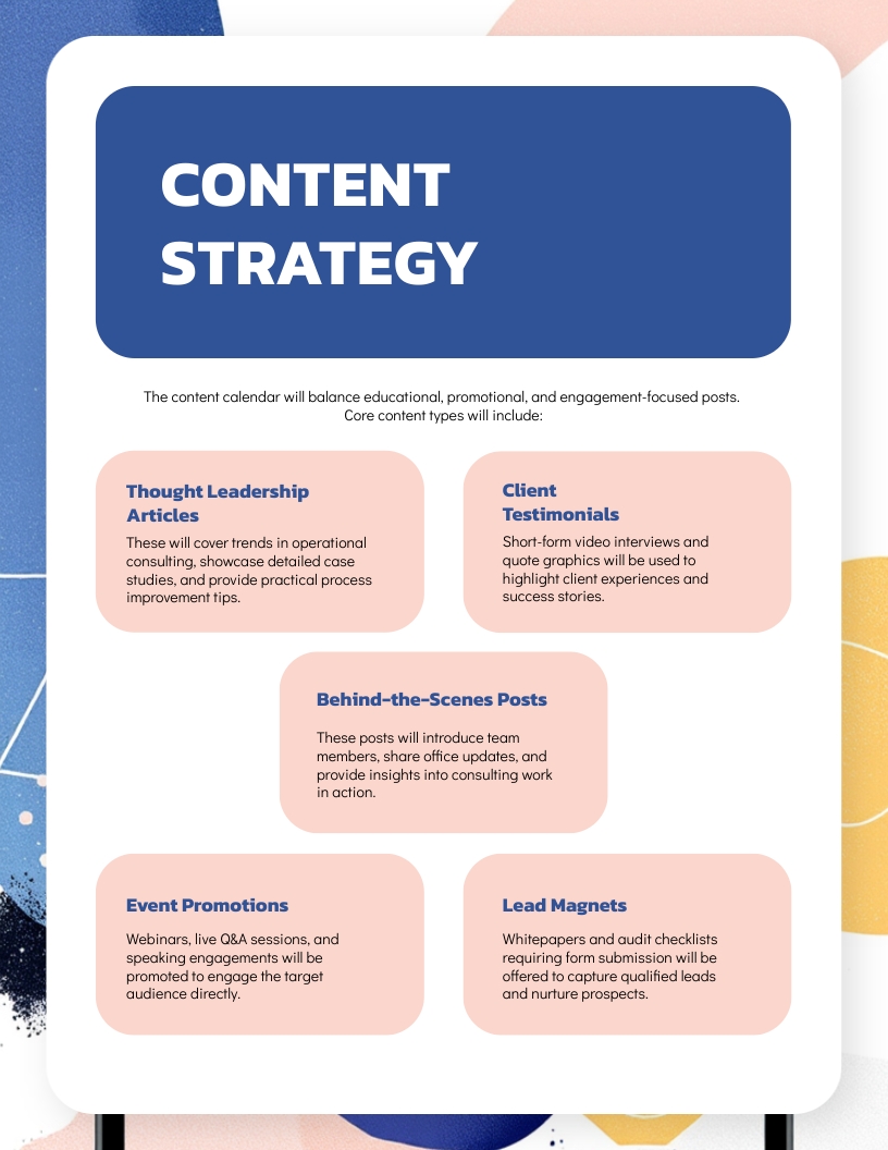 Consulting Firm Marketing Strategies Template - Slide 6 Consulting Firm Marketing Strategies Template - Slide 6