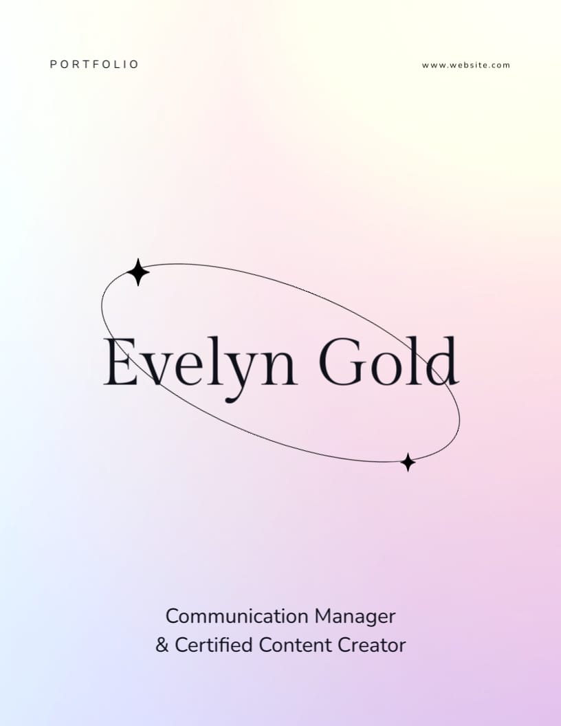 Content Creation Portfolio Template