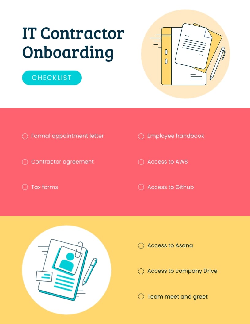 Contractor Onboarding Checklist Template