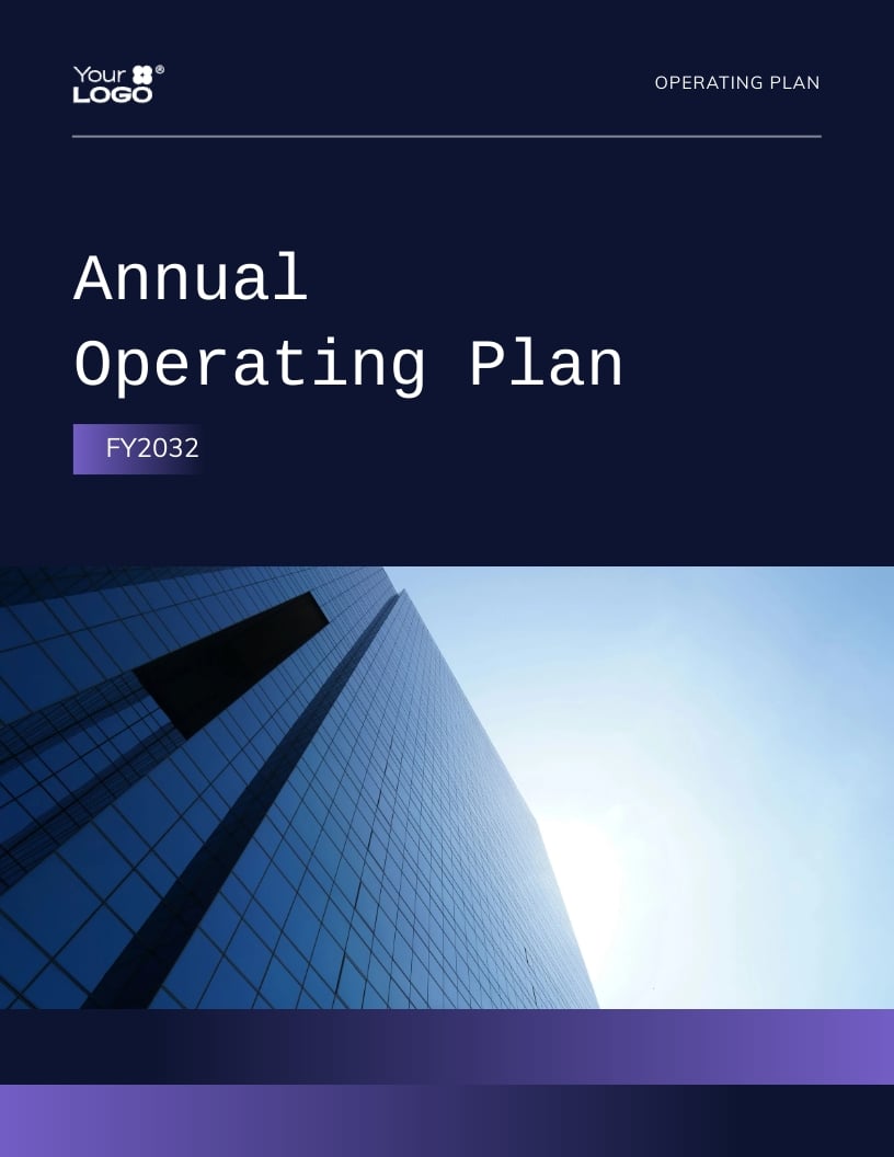 Corporate Annual Operating Plan Template
