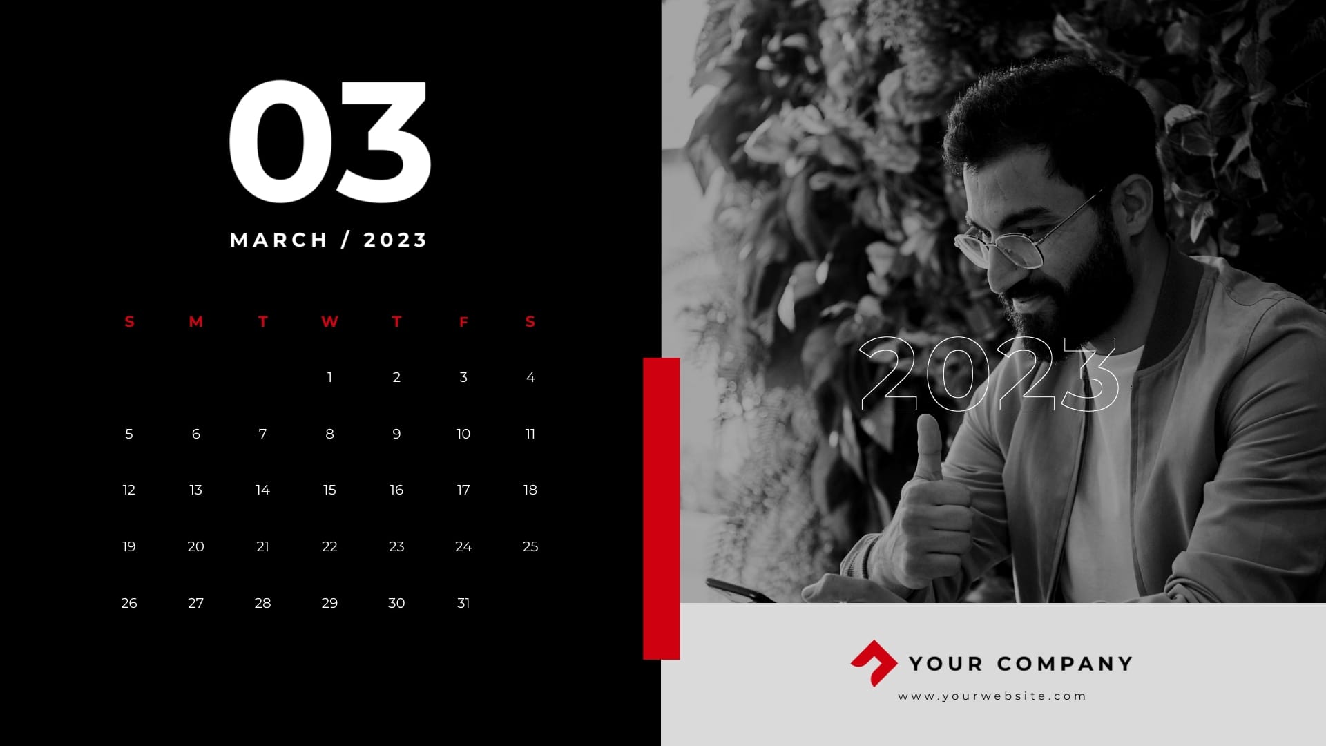 Corporate Company Calendar Template - Slide 3 Corporate Company Calendar Template - Slide 3