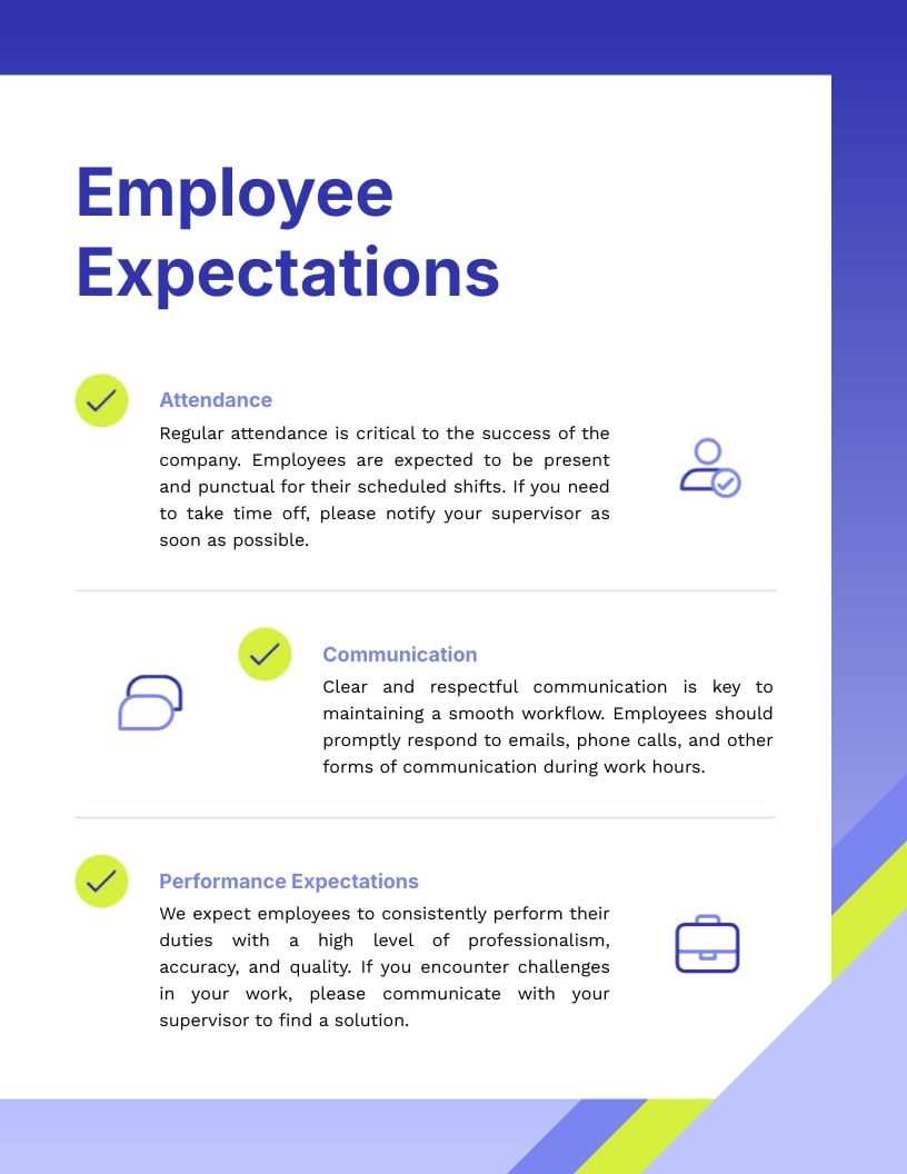 Corporate Employee Handbook Template - Slide 7 Corporate Employee Handbook Template - Slide 7