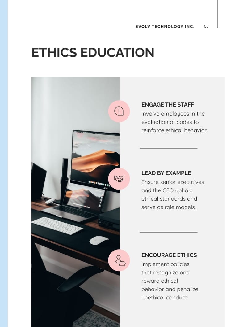 Corporate Ethics Training Manual Template - Slide 8 Corporate Ethics Training Manual Template - Slide 8