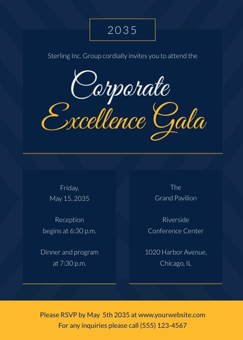 Corporate Event Invitation Template Corporate Event Invitation Template