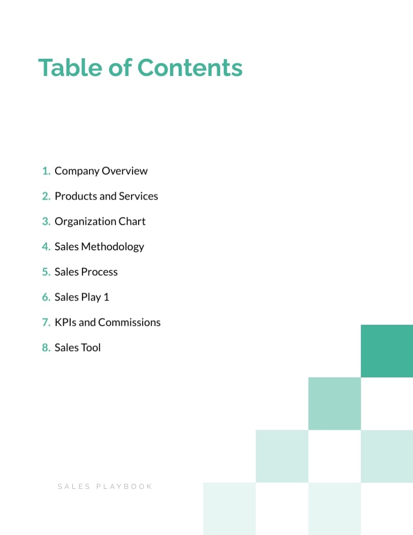 Corporate Sales Playbook Template - Slide 2 Corporate Sales Playbook Template - Slide 2