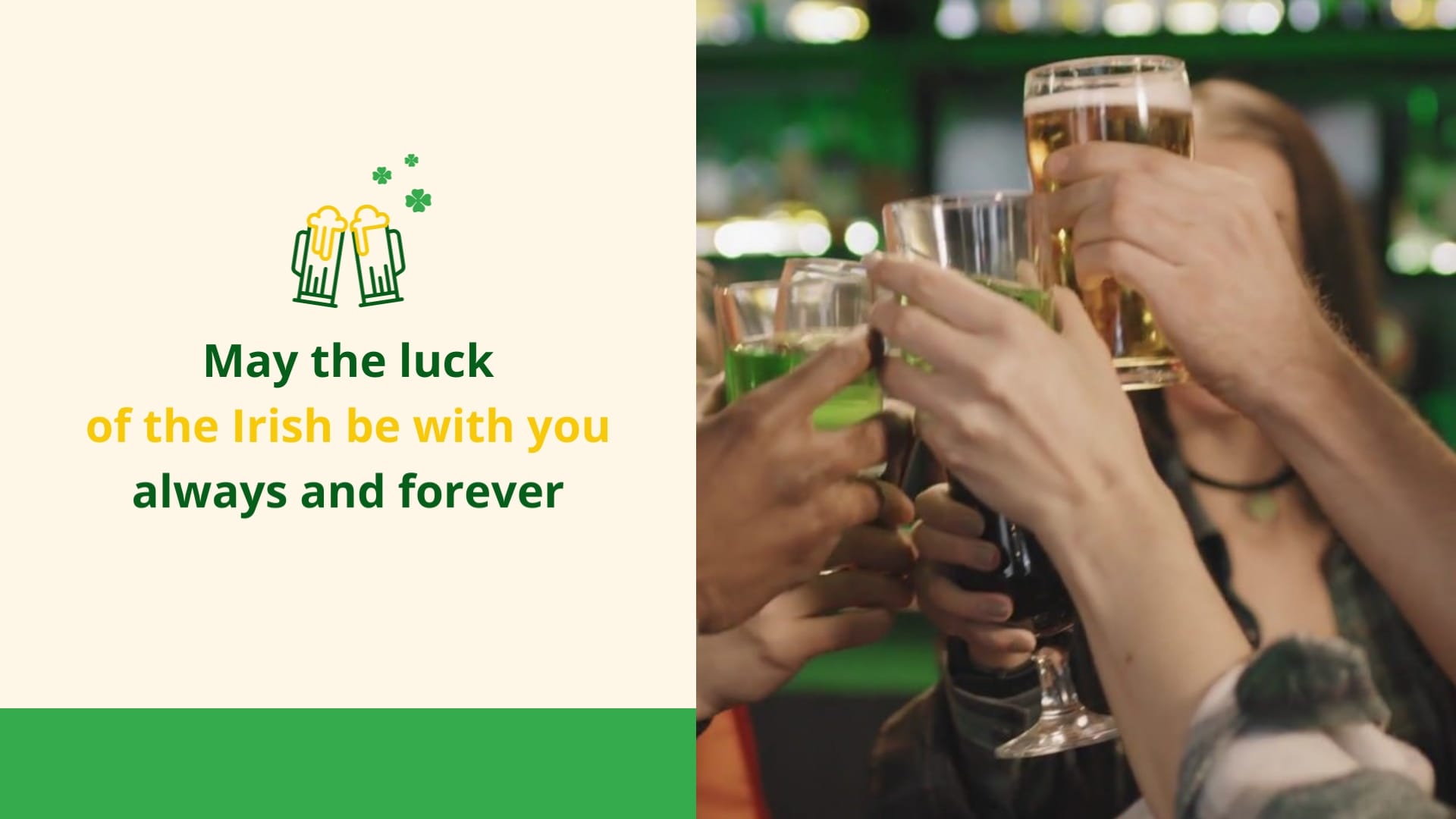 Corporate St Patricks Day Greeting Card Template
