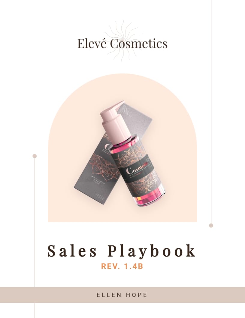 Cosmetic Brand Sales Playbook Template
