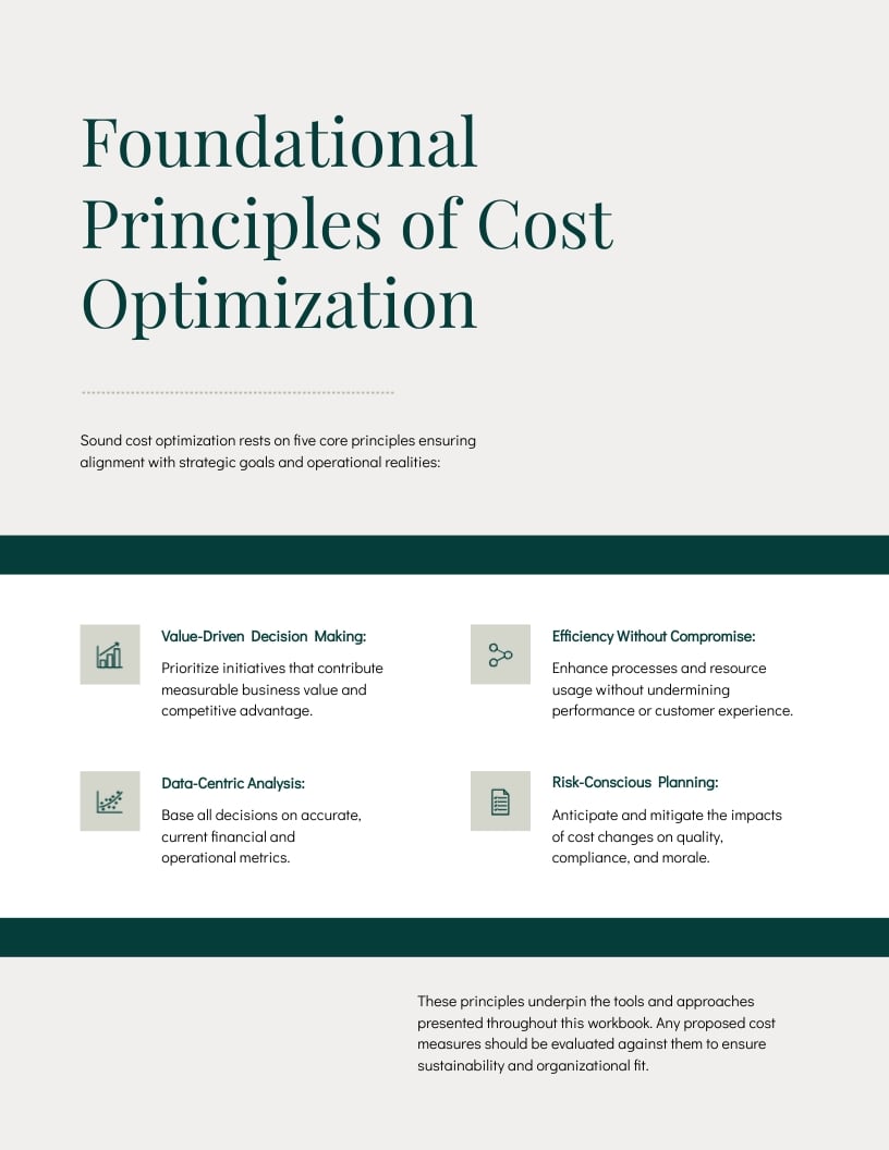 Cost Optimization Workbook Template - Slide 5 Cost Optimization Workbook Template - Slide 5