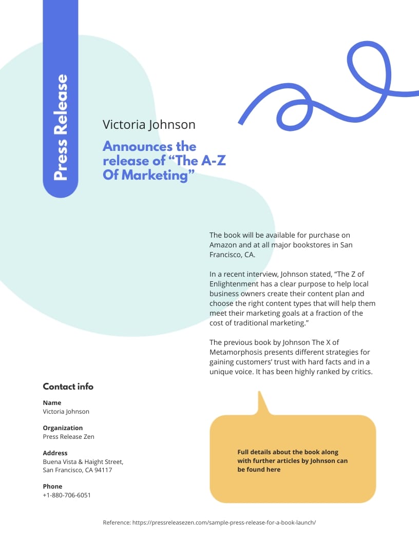 Creative Press Release Template - Slide 2 Creative Press Release Template - Slide 2