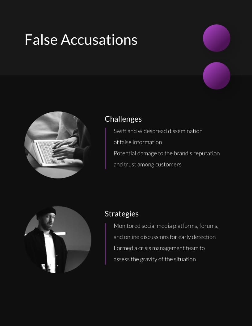 Crisis Management Case Study Template Visme