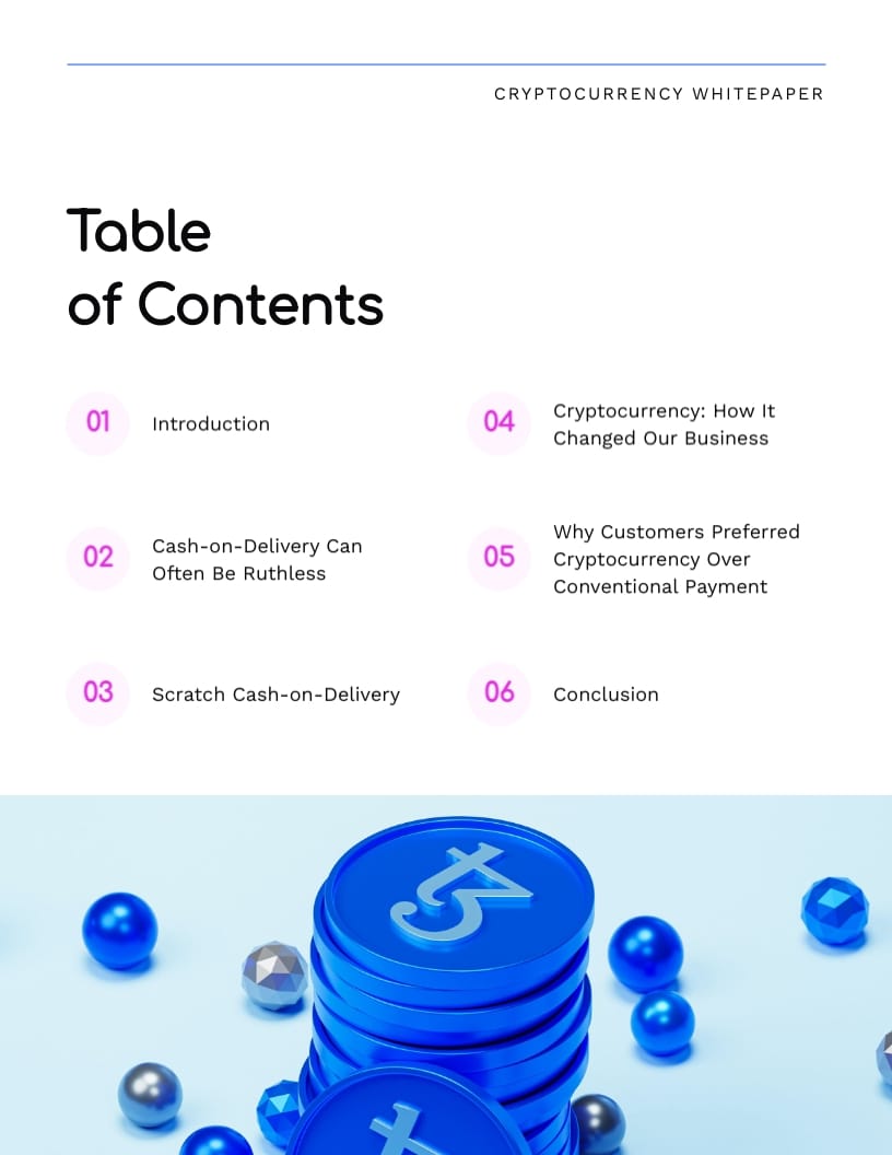 Cryptocurrency Whitepaper Template - Slide 2 Cryptocurrency Whitepaper Template - Slide 2