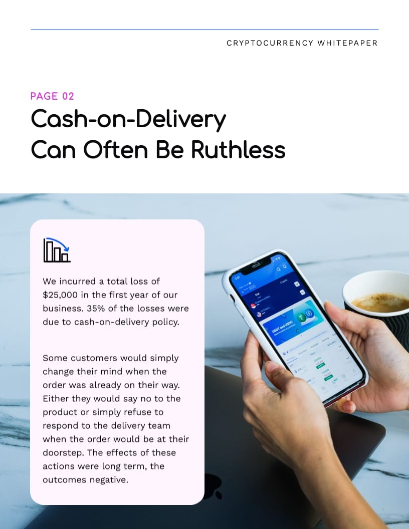 Cryptocurrency Whitepaper Template - Slide 4 Cryptocurrency Whitepaper Template - Slide 4