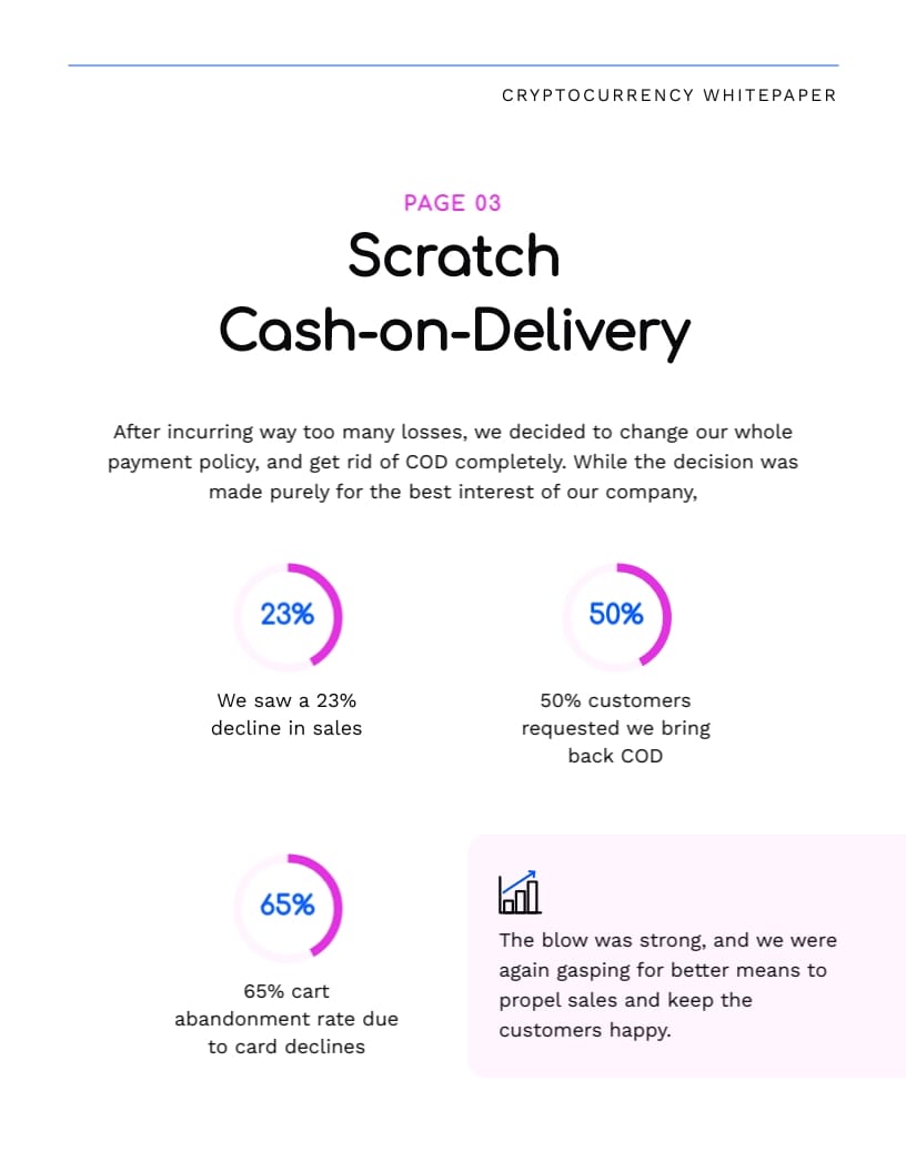 Cryptocurrency Whitepaper Template - Slide 5 Cryptocurrency Whitepaper Template - Slide 5