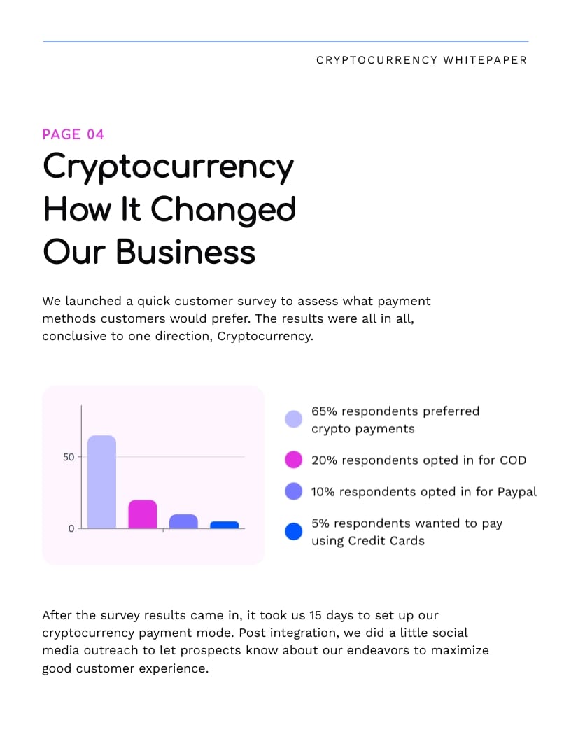 Cryptocurrency Whitepaper Template - Slide 6 Cryptocurrency Whitepaper Template - Slide 6