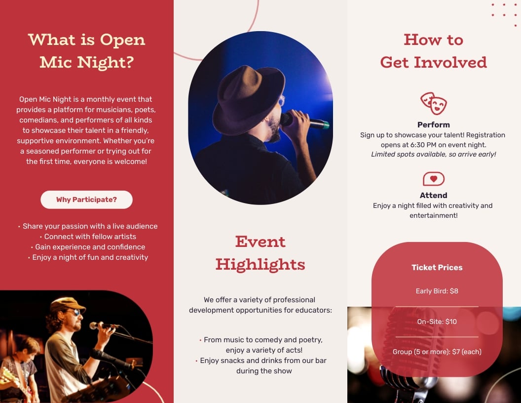 Cultural Event Brochure Template - Slide 2 Cultural Event Brochure Template - Slide 2