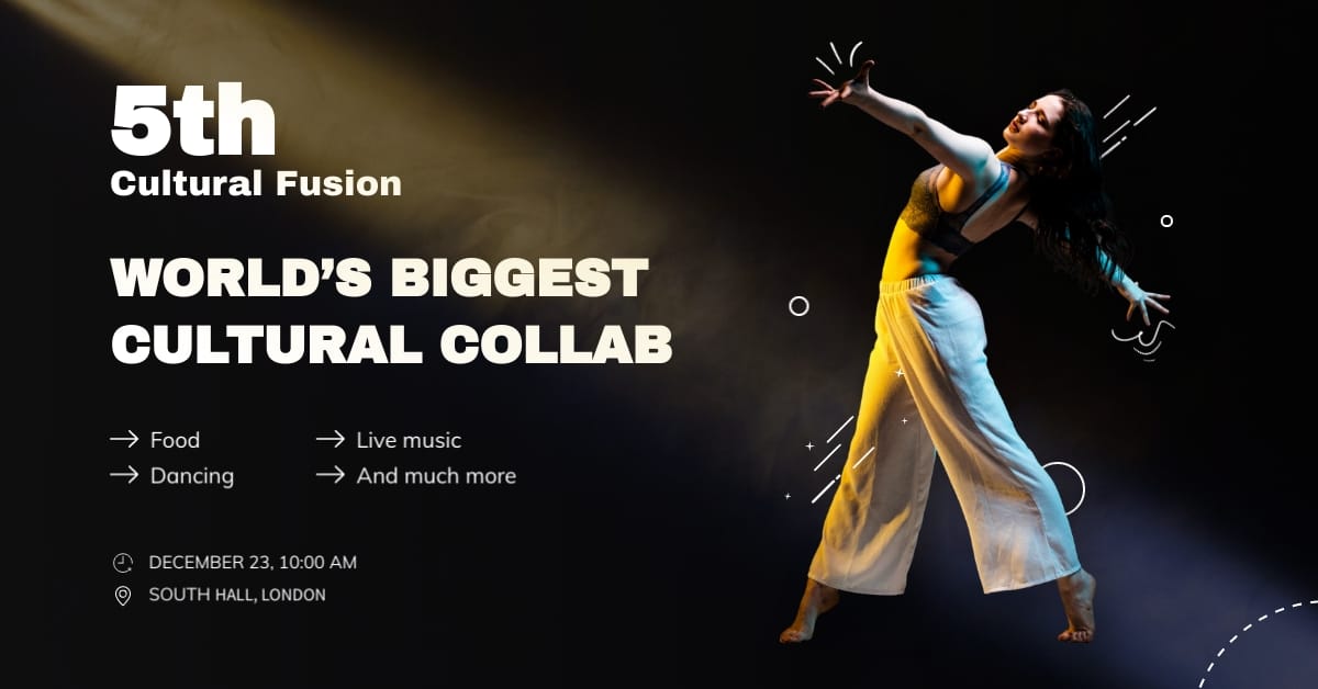Cultural Event Facebook Event Cover Template